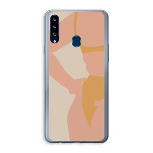 CaseCompany Bikini body: Samsung Galaxy A20s Transparant Hoesje