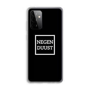 CaseCompany Negenduust black: Samsung Galaxy A72 Transparant Hoesje