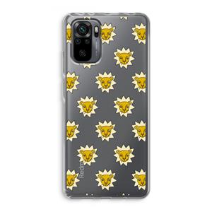 CaseCompany Leeuwenkoppen: Xiaomi Redmi Note 10 Pro Transparant Hoesje