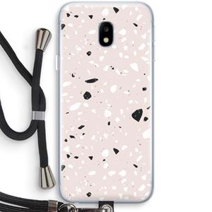 CaseCompany Terrazzo N°20: Samsung Galaxy J3 (2017) Transparant Hoesje met koord