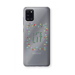 CaseCompany It's Lit: Samsung Galaxy A31 Transparant Hoesje