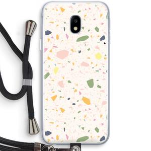 CaseCompany Terrazzo N°21: Samsung Galaxy J3 (2017) Transparant Hoesje met koord