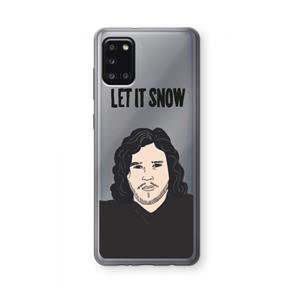 CaseCompany Let It Snow: Samsung Galaxy A31 Transparant Hoesje