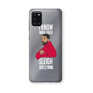 CaseCompany Sleigh Bells Ring: Samsung Galaxy A31 Transparant Hoesje