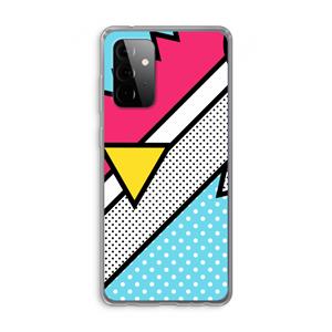 CaseCompany Pop Art #3: Samsung Galaxy A72 Transparant Hoesje