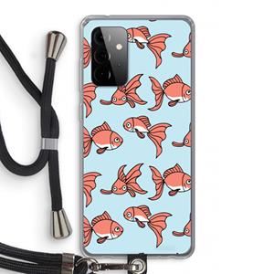 CaseCompany Blub: Samsung Galaxy A72 5G Transparant Hoesje met koord