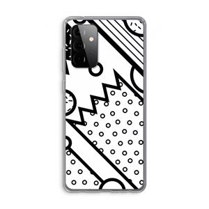 CaseCompany Pop Art #4: Samsung Galaxy A72 Transparant Hoesje