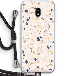 CaseCompany Terrazzo N°23: Samsung Galaxy J3 (2017) Transparant Hoesje met koord