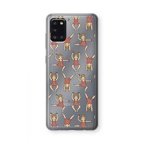 CaseCompany Gymboys: Samsung Galaxy A31 Transparant Hoesje