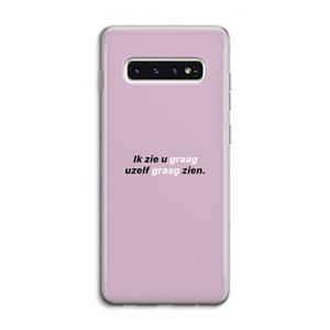 CaseCompany uzelf graag zien: Samsung Galaxy S10 4G Transparant Hoesje