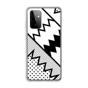 CaseCompany Pop Art #5: Samsung Galaxy A72 Transparant Hoesje