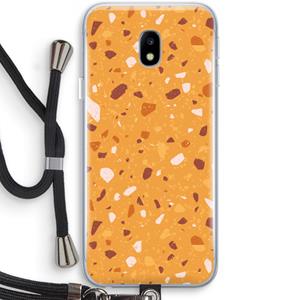 CaseCompany Terrazzo N°24: Samsung Galaxy J3 (2017) Transparant Hoesje met koord