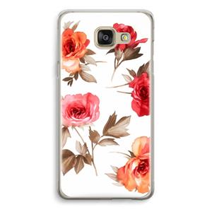 CaseCompany Roosjes: Samsung Galaxy A5 (2016) Transparant Hoesje
