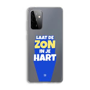 CaseCompany Laat de zon in je hart: Samsung Galaxy A72 Transparant Hoesje