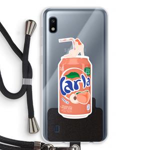 CaseCompany S(peach)less: Samsung Galaxy A10 Transparant Hoesje met koord