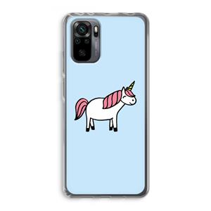 CaseCompany Eenhoorn: Xiaomi Redmi Note 10 Pro Transparant Hoesje