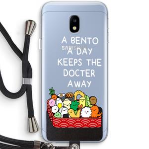 CaseCompany Bento a day: Samsung Galaxy J3 (2017) Transparant Hoesje met koord