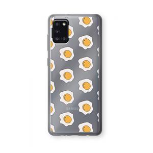 CaseCompany Bacon to my eggs #1: Samsung Galaxy A31 Transparant Hoesje