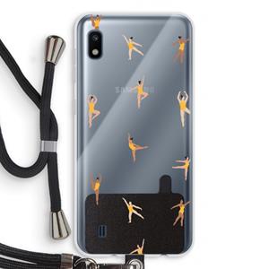 CaseCompany Dans #2: Samsung Galaxy A10 Transparant Hoesje met koord