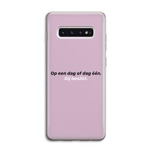 CaseCompany gij beslist: Samsung Galaxy S10 4G Transparant Hoesje