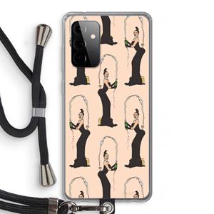CaseCompany Pop Some Kim: Samsung Galaxy A72 5G Transparant Hoesje met koord