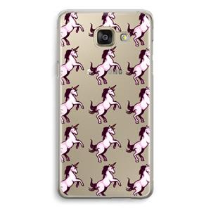 CaseCompany Musketon Unicorn: Samsung Galaxy A5 (2016) Transparant Hoesje