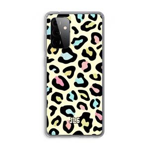 CaseCompany Leopard pattern: Samsung Galaxy A72 Transparant Hoesje