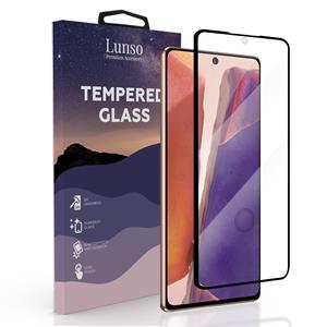 Lunso Gehard Beschermglas - Full Cover Tempered Glass - Samsung Galaxy Note 20 - Black Edge