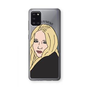 CaseCompany Mary Kate: Samsung Galaxy A31 Transparant Hoesje