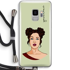CaseCompany Pop-Art Creator: Samsung Galaxy S9 Transparant Hoesje met koord