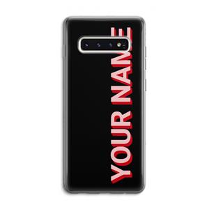 CaseCompany Namecase: Samsung Galaxy S10 4G Transparant Hoesje