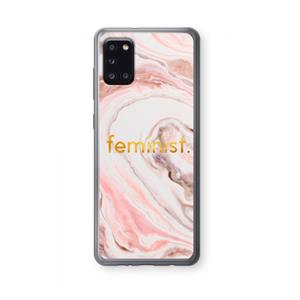 CaseCompany Feminist: Samsung Galaxy A31 Transparant Hoesje