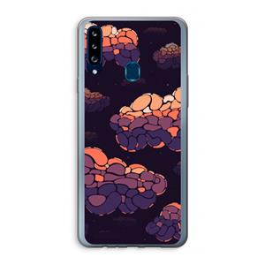CaseCompany Patroon Wolken: Samsung Galaxy A20s Transparant Hoesje