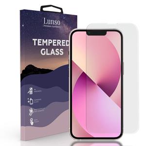 Lunso Gehard Beschermglas - Full Cover Tempered Glass - iPhone 13 / iPhone 13 Pro