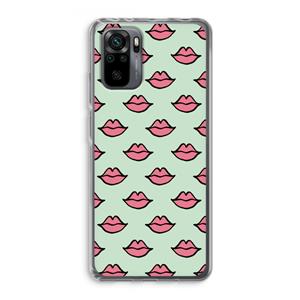 CaseCompany Lipjes: Xiaomi Redmi Note 10 Pro Transparant Hoesje