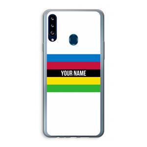 CaseCompany WK Wielrennen: Samsung Galaxy A20s Transparant Hoesje