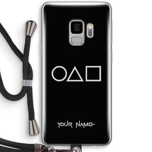 CaseCompany Squid Game: Samsung Galaxy S9 Transparant Hoesje met koord