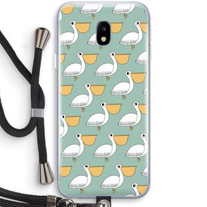 CaseCompany Pelican: Samsung Galaxy J3 (2017) Transparant Hoesje met koord