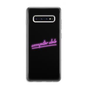 CaseCompany Vice Black: Samsung Galaxy S10 4G Transparant Hoesje