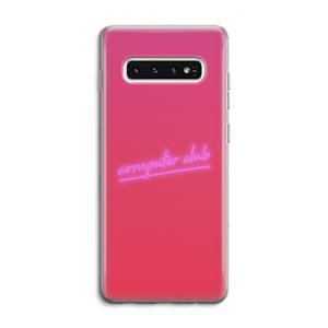 CaseCompany Vice Glow: Samsung Galaxy S10 4G Transparant Hoesje