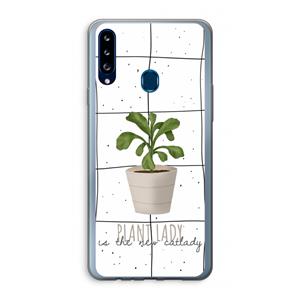 CaseCompany Kamerplant op vensterruit: Samsung Galaxy A20s Transparant Hoesje
