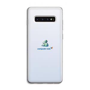 CaseCompany MSN: Samsung Galaxy S10 4G Transparant Hoesje