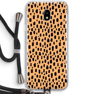 CaseCompany Panter: Samsung Galaxy J3 (2017) Transparant Hoesje met koord