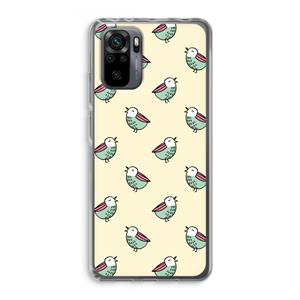 CaseCompany Vogeltjes: Xiaomi Redmi Note 10 Pro Transparant Hoesje