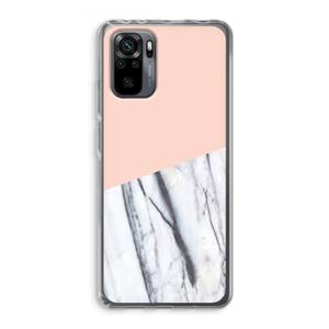 CaseCompany A touch of peach: Xiaomi Redmi Note 10 Pro Transparant Hoesje
