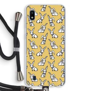CaseCompany Haas: Samsung Galaxy A10 Transparant Hoesje met koord