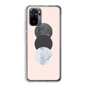 CaseCompany Marmeren cirkels: Xiaomi Redmi Note 10 Pro Transparant Hoesje
