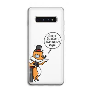 CaseCompany Geen Gezeik: Samsung Galaxy S10 4G Transparant Hoesje