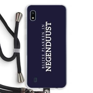 CaseCompany Blijve plakken in Negenduust: Samsung Galaxy A10 Transparant Hoesje met koord
