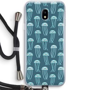 CaseCompany Kwallie: Samsung Galaxy J3 (2017) Transparant Hoesje met koord